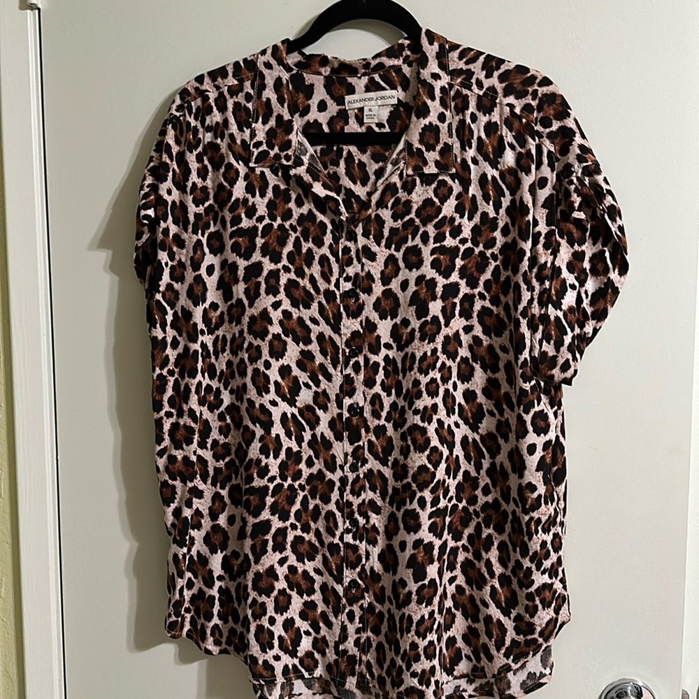 Leopard Print Women's Blouse